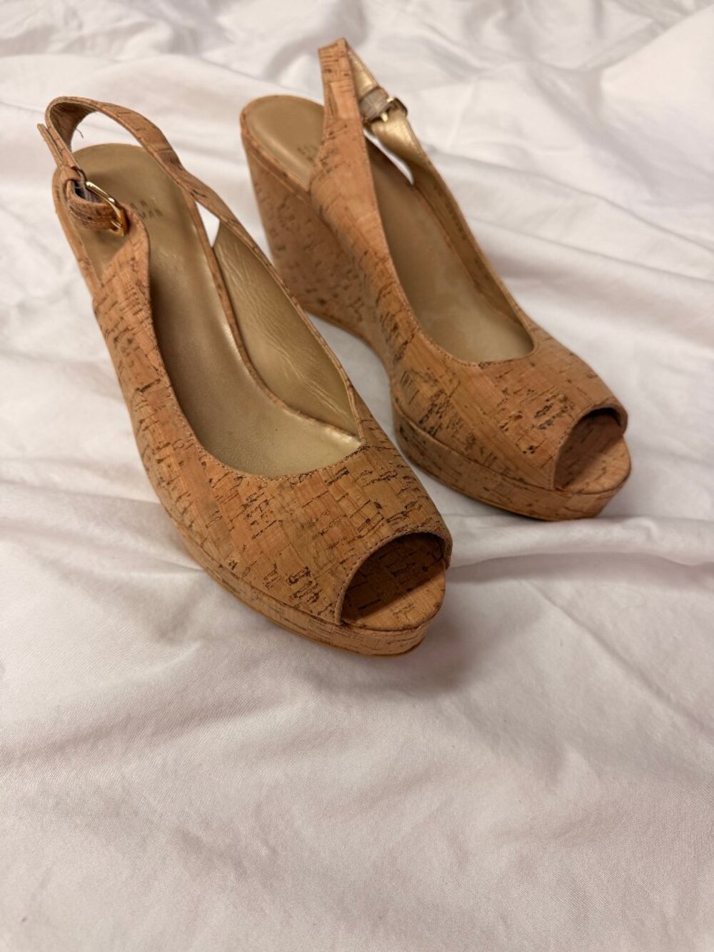 Stuart Weitzman Jean wedges Cork 9.5